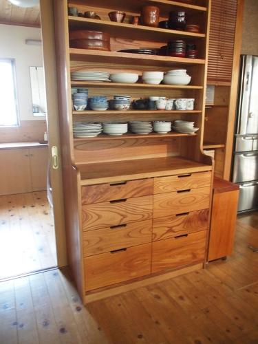 Keyaki Kitchen Cabinet